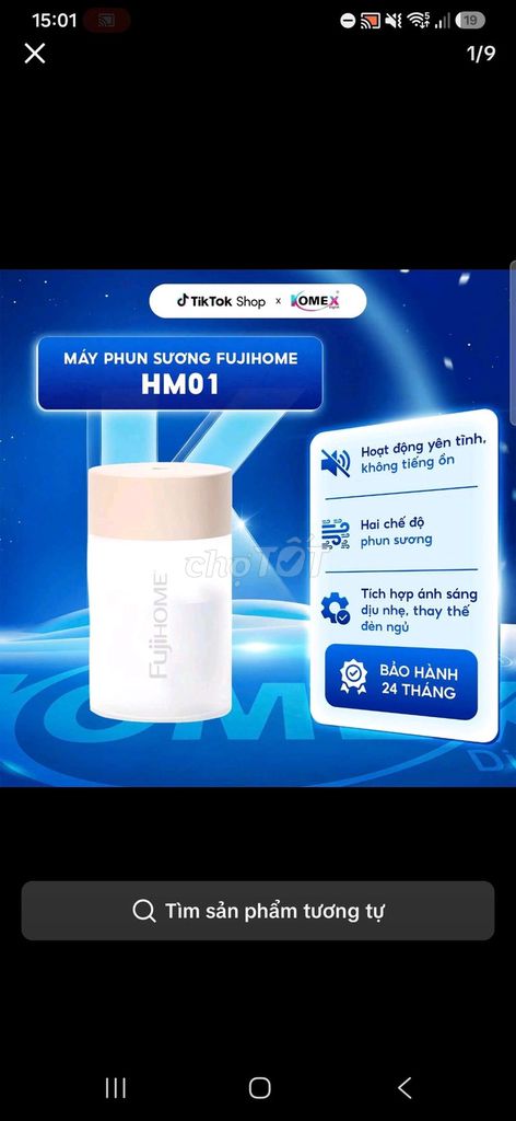 Máy phun sương Fujihome HM01 Đèn ngủ. Mua bán Nội thất, đồ gia dụng khác tại Huyện Cần Giuộc Long An được đăng bởi Bảo Thy hình 1