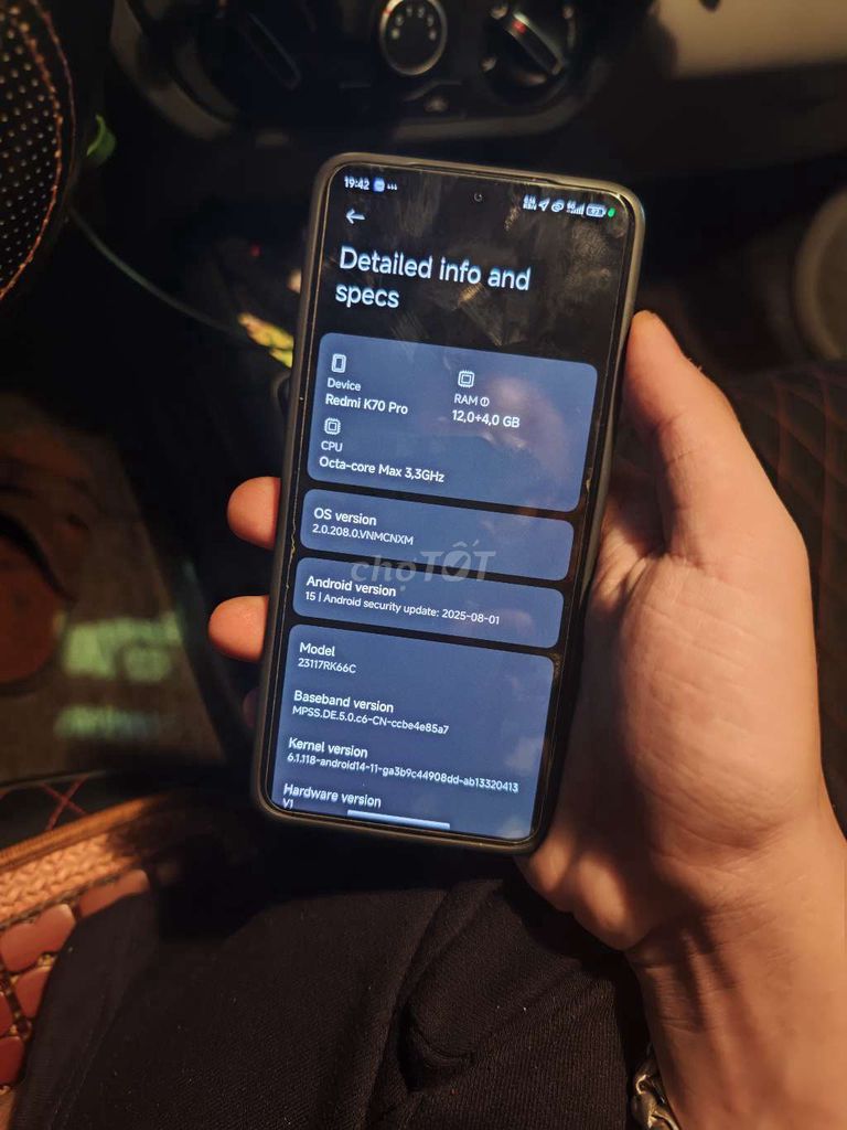 Xiaomi K70 Pro 256GB Đen. Mua bán Điện thoại tại Huyện Đông Anh Hà Nội được đăng bởi Lưu Đức hình 1