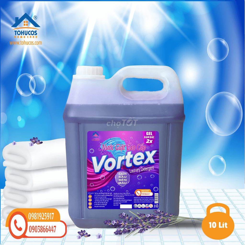 Nước giặt Vortex 10lit cho SPA - khách sạn