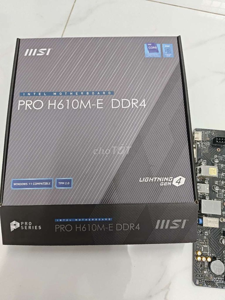 Main MSI H610 ddr4 BH hãng đến tháng 11-2026