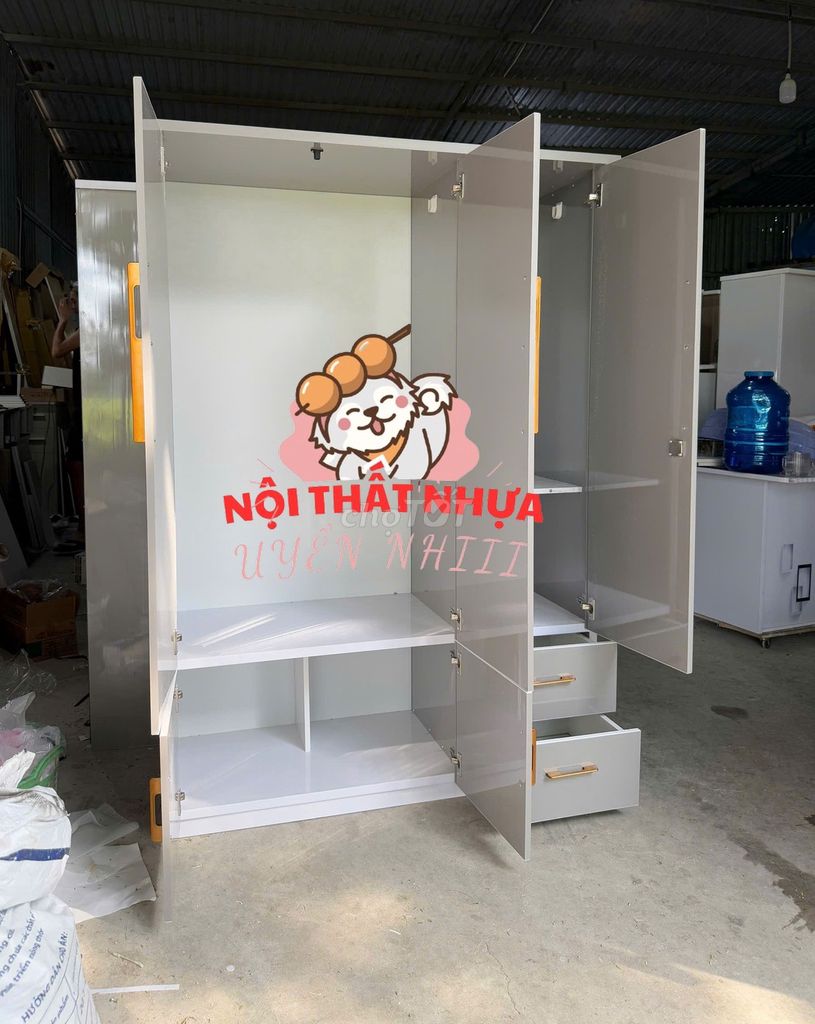 Tủ quần áo-Tủ quần áo-Tủ quần áo-. Mua bán Tủ, kệ gia đình tại Quận 8 Tp Hồ Chí Minh được đăng bởi Nhi Nội Thất Nhựa Giá Xưởng  hình 1