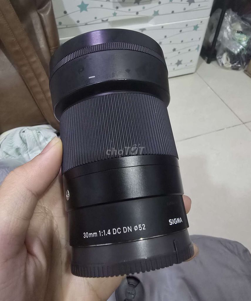 Ống kính Sigma 30mm 1:1.4 DC DN Đen. Mua bán Máy ảnh, Máy quay tại Quận Bình Thạnh Tp Hồ Chí Minh được đăng bởi Phước hình 1