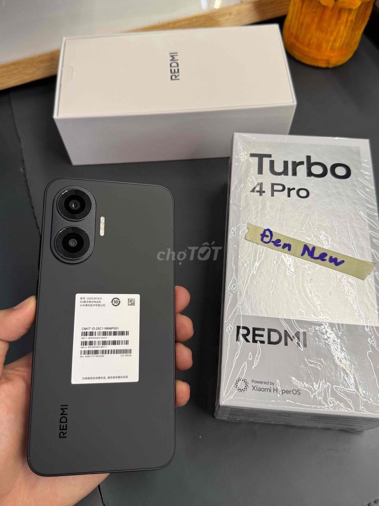 Xiaomi Redmi Turbo 4 Pro 256GB Đen, Mới 100%.. Mua bán Điện thoại tại Thành phố Mỹ Tho Tiền Giang được đăng bởi Phước Lộc Mobile Mỹ Tho hình 1