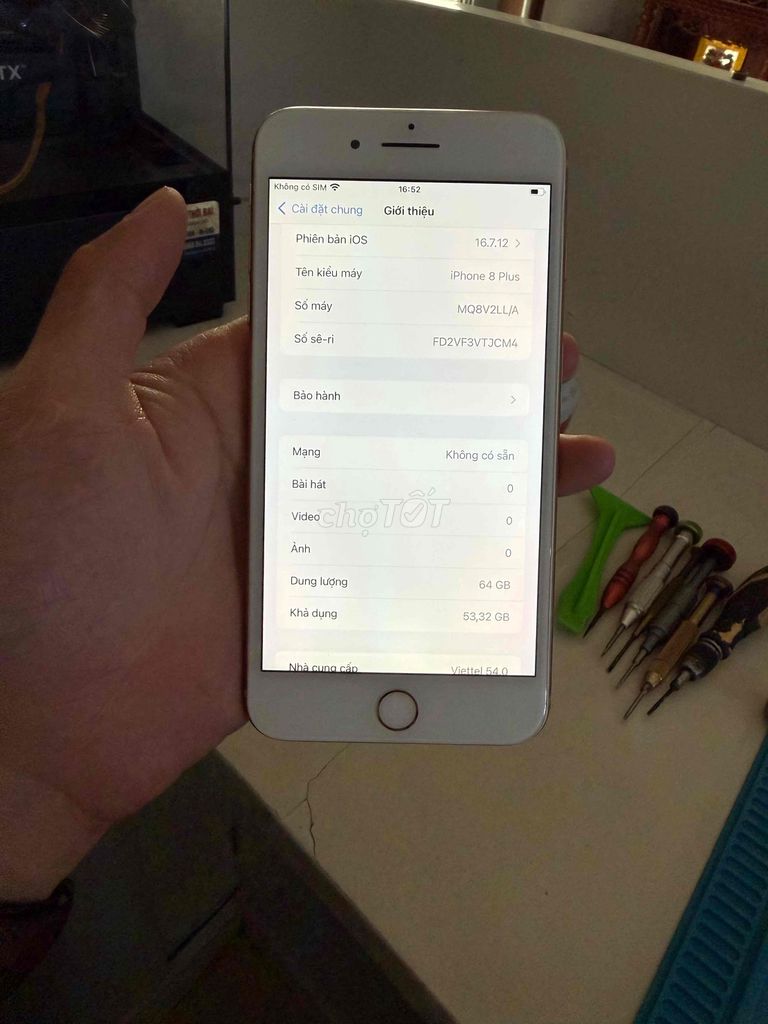 Apple iPhone 8 Plus 64GB Vàng. Mua bán Điện thoại tại Huyện Thuỷ Nguyên Hải Phòng được đăng bởi Hùng Nguyễn THP store hình 1