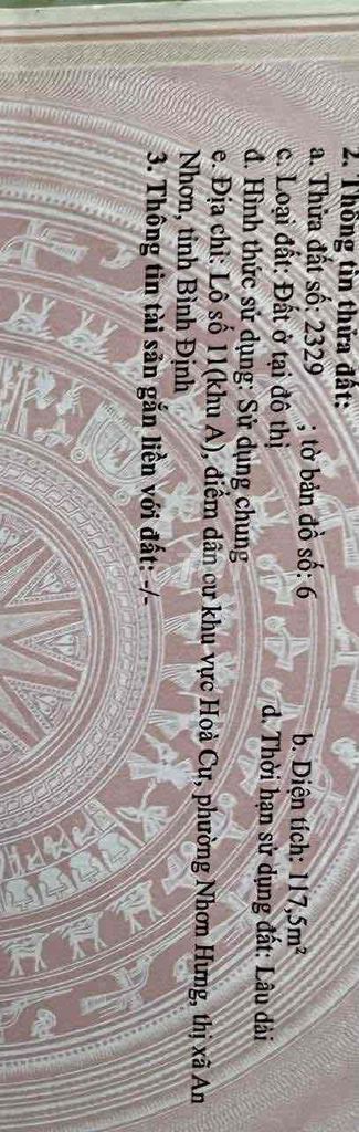 Cần bán gấp đất khu vực hoà cư phường nhơn hưng Cần bán gấp đất khu vực hoà cư phường nhơn hưng