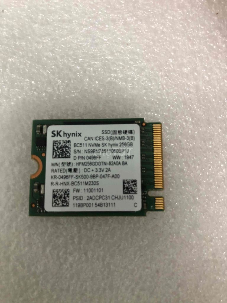 SSD nvme 2230 256g. Mua bán Linh kiện (RAM, Card...) tại Thành phố Nha Trang Khánh Hòa được đăng bởi VÕ TRIỀU ĐẠI hình 1