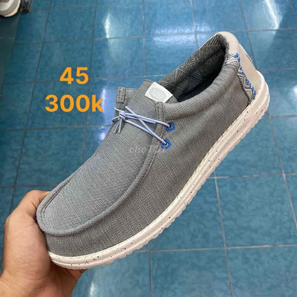 Giày lười nam Vải Xám size 45. Mua bán Giày dép tại Quận 10 Tp Hồ Chí Minh được đăng bởi Đỗ Văn Tuấn  hình 1