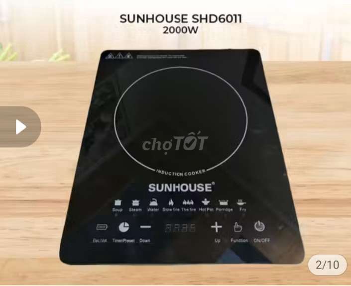 Bếp điện từ Sunhouse SHD6011 Đen. Mua bán Bếp, lò, đồ điện nhà bếp tại Quận Gò Vấp Tp Hồ Chí Minh được đăng bởi lttt hình 1