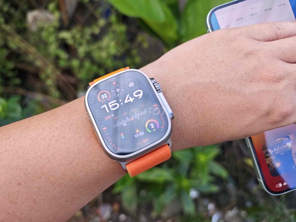 Apple Watch Ultra Dây Cam đẹp 99%