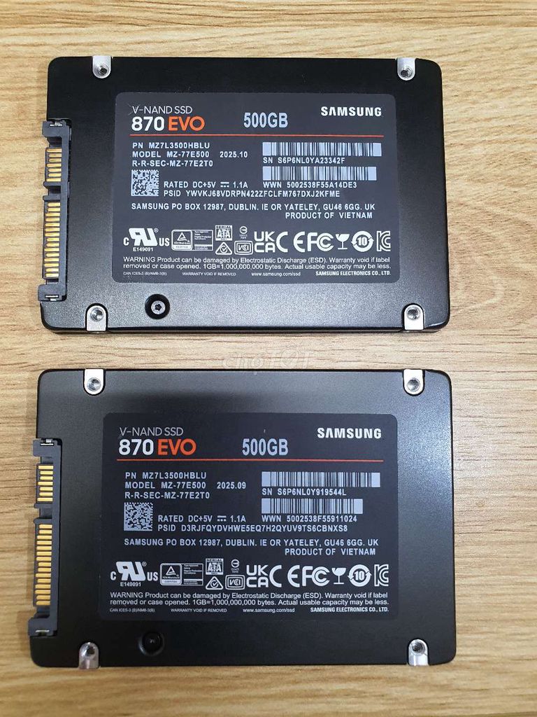 Ổ cứng SSD Samsung 870 EVO 500GB. Mua bán Linh kiện (RAM, Card...) tại Quận Hai Bà Trưng Hà Nội được đăng bởi Thanh hình 1