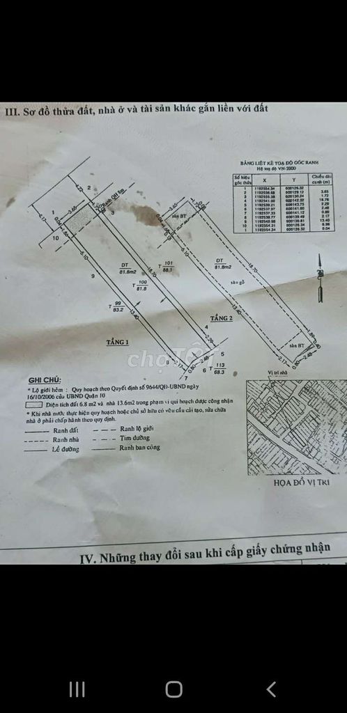 Nhà hẻm xe hơi 130 Hồ Bá Kiện. Quận 10