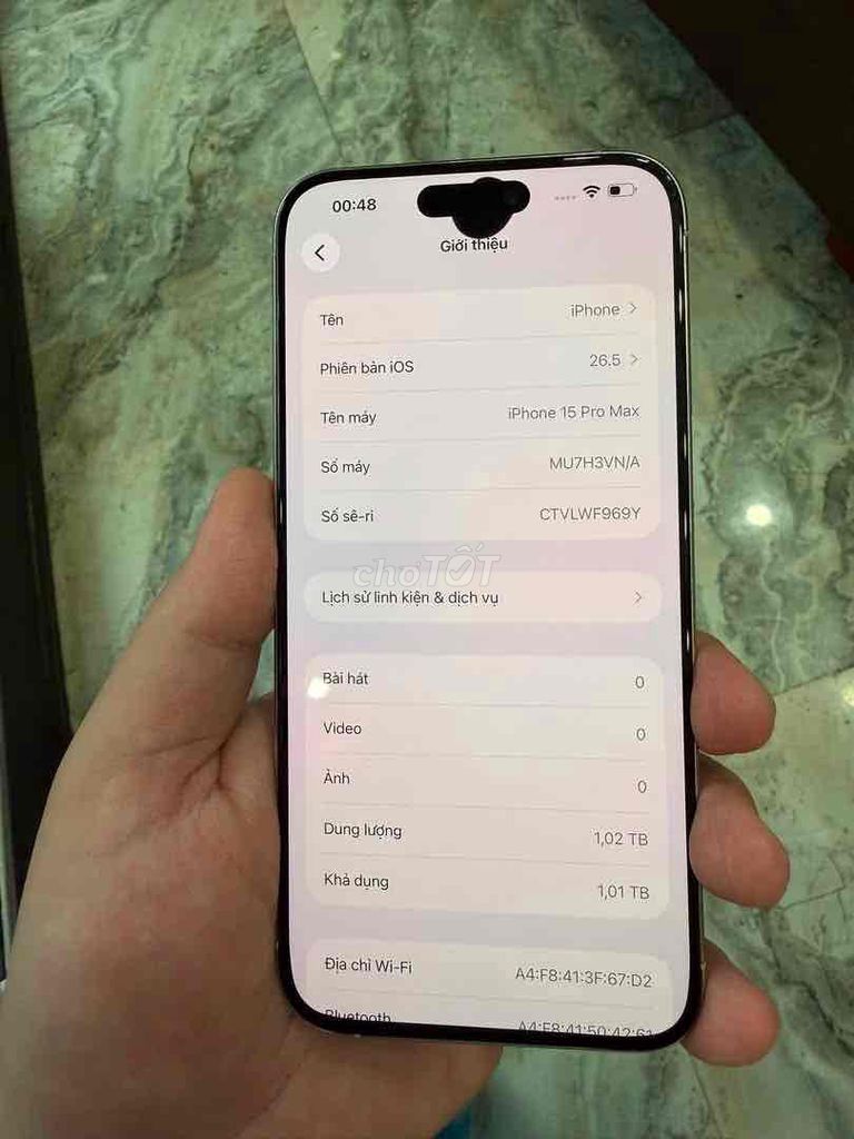 giao lưu ip 15 pro max mực bỏ màn , qt mầu trắng. Mua bán Điện thoại tại Huyện Ân Thi Hưng Yên được đăng bởi thích là vui  hình 1