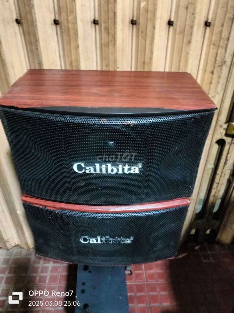 Cặp loa Calibita 1bass20 2treble như hình