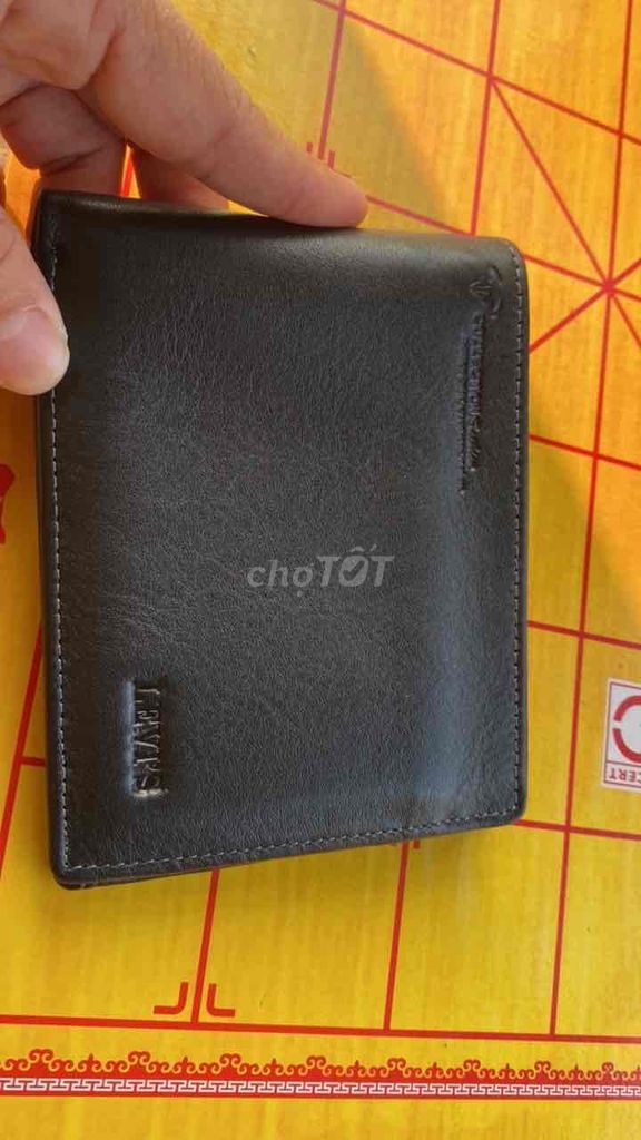 Ví da nam da màu đen. Mua bán Túi xách tại Quận Bình Thuỷ Cần Thơ được đăng bởi Shop Da Thật hình 1