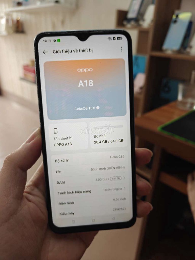 Oppo A18 chính hãng 99%, BH 6 tháng. Mua bán Điện thoại tại Quận Thanh Xuân Hà Nội được đăng bởi cửa hàng điện thoại giá rẻ hình 1