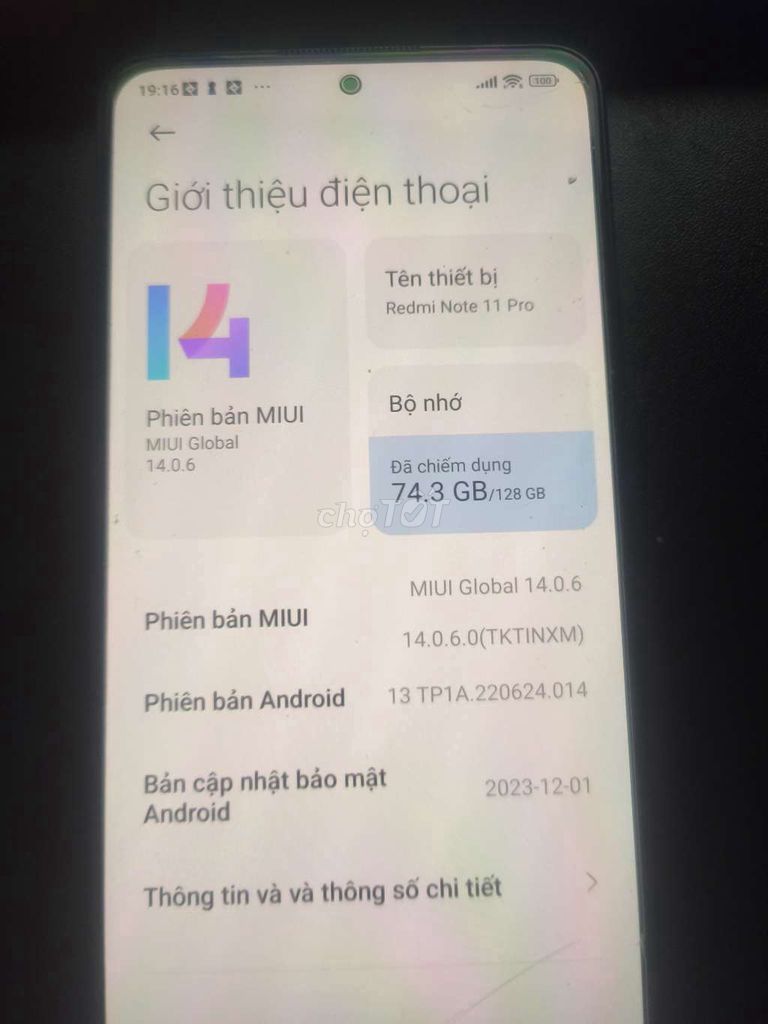Xiaomi Redmi Note 11 Pro 128GB Xanh. Mua bán Điện thoại tại Huyện Krông Nô Đắk Nông được đăng bởi Tên chưa cung cấp hình 1
