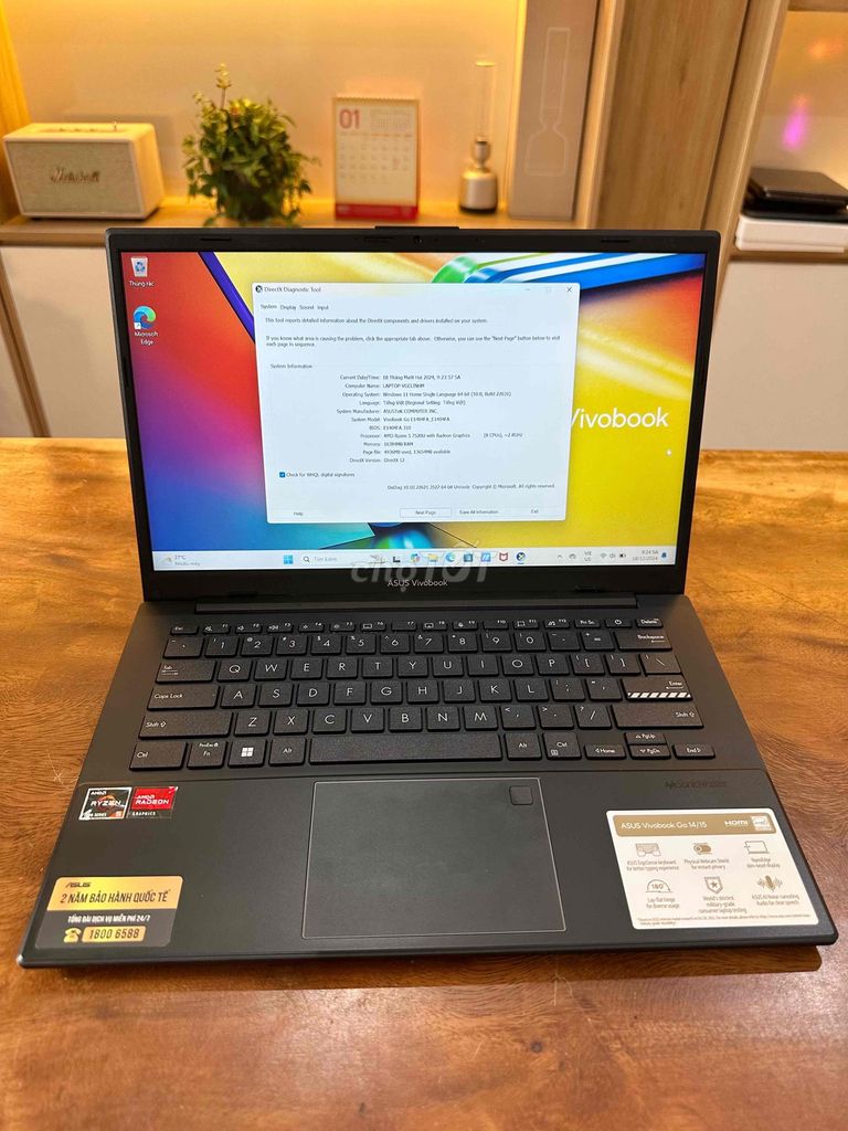 Laptop Asus Vivobook E1404FA-NK186W Đen