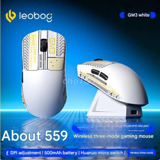 Chuột Leobog GM3 Trắng. Mua bán Phụ kiện (Màn hình, Chuột...) tại Thành phố Bắc Ninh Bắc Ninh được đăng bởi Nsr hình 1