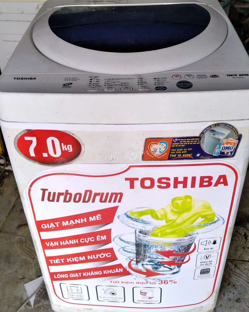 Máy giặt Toshiba 7,5kg đang dùng,bảo hành 6 tháng