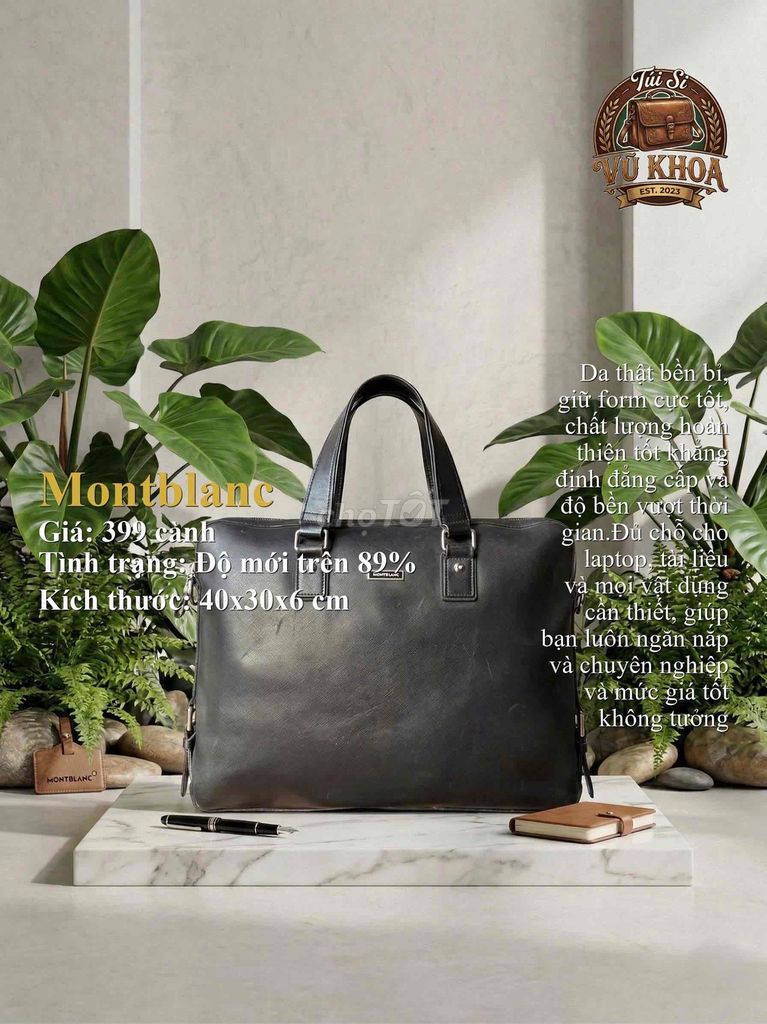 Cặp xách Montblanc Nam Da thật. Mua bán Túi xách tại Huyện Nhà Bè Tp Hồ Chí Minh được đăng bởi túi xách nam nữ đồ si da thật hình 1