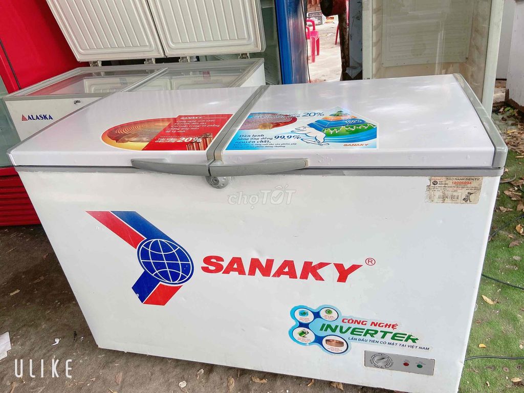 Tủ Đông suốt Sanaky inverter 300L