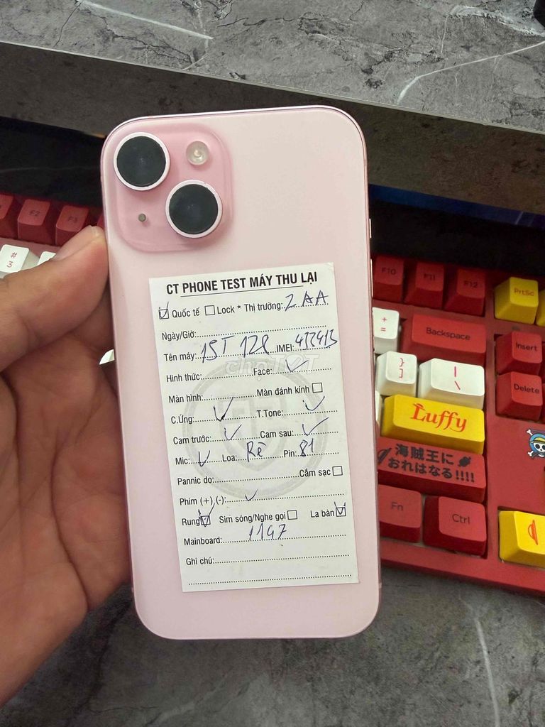 iPhone 15 Thường 128GB Hồng. Mua bán Điện thoại tại Quận Bắc Từ Liêm Hà Nội được đăng bởi Kiều hình 1
