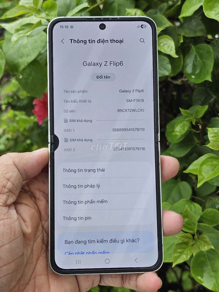 Galaxy Z Flip6 256GB VN Zin toàn bộ giá rẻ . Mua bán Điện thoại tại Quận 8 Tp Hồ Chí Minh được đăng bởi Thiên Hòa mobile  hình 1