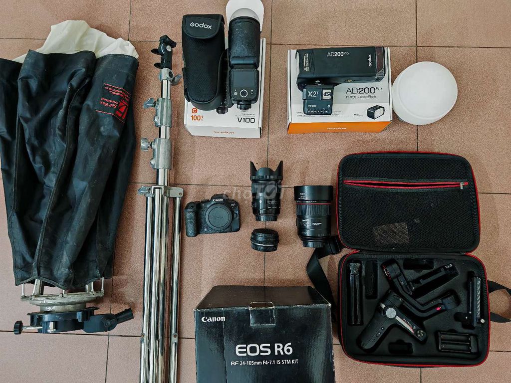 Máy ảnh Canon EOS R6 +85 1.4 is + gimbal webill S. Mua bán Máy ảnh, Máy quay tại Huyện Gia Lâm Hà Nội được đăng bởi Lê Toản hình 1
