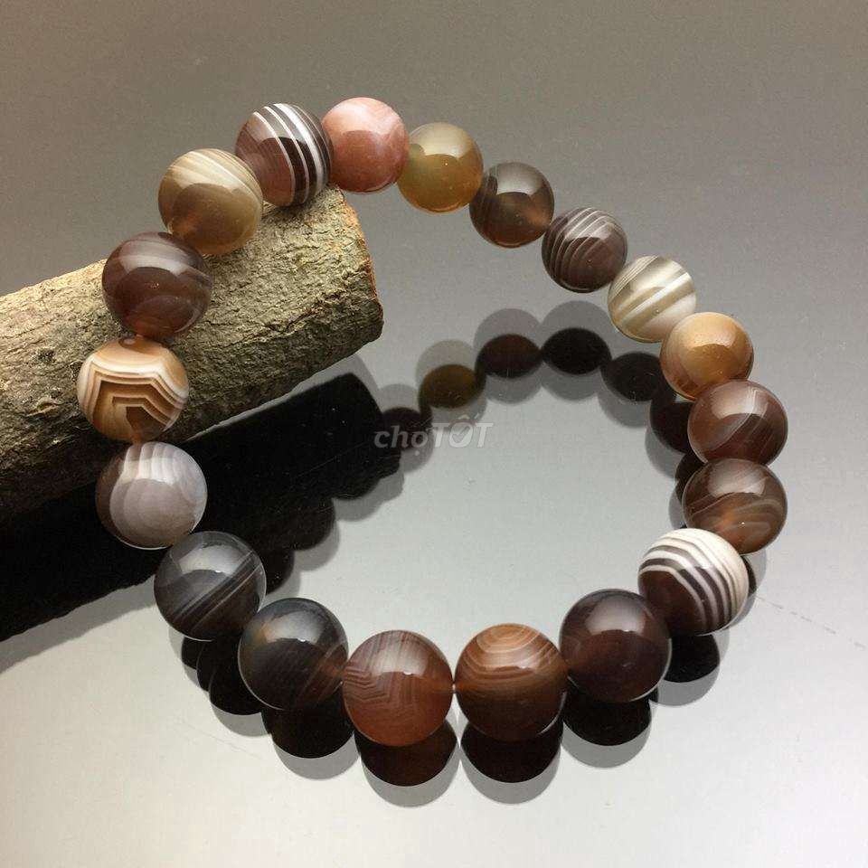 Chuỗi đá thiên nhiên mã não Boswana 10 li. Mua bán Phụ kiện thời trang khác tại Thành phố Bạc Liêu Bạc Liêu được đăng bởi Tùng hình 1