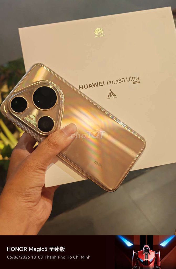 Huawei Pura 80 Ultra quốc tế gold 16/512. Mua bán Điện thoại tại Huyện Củ Chi Tp Hồ Chí Minh được đăng bởi thien hình 1