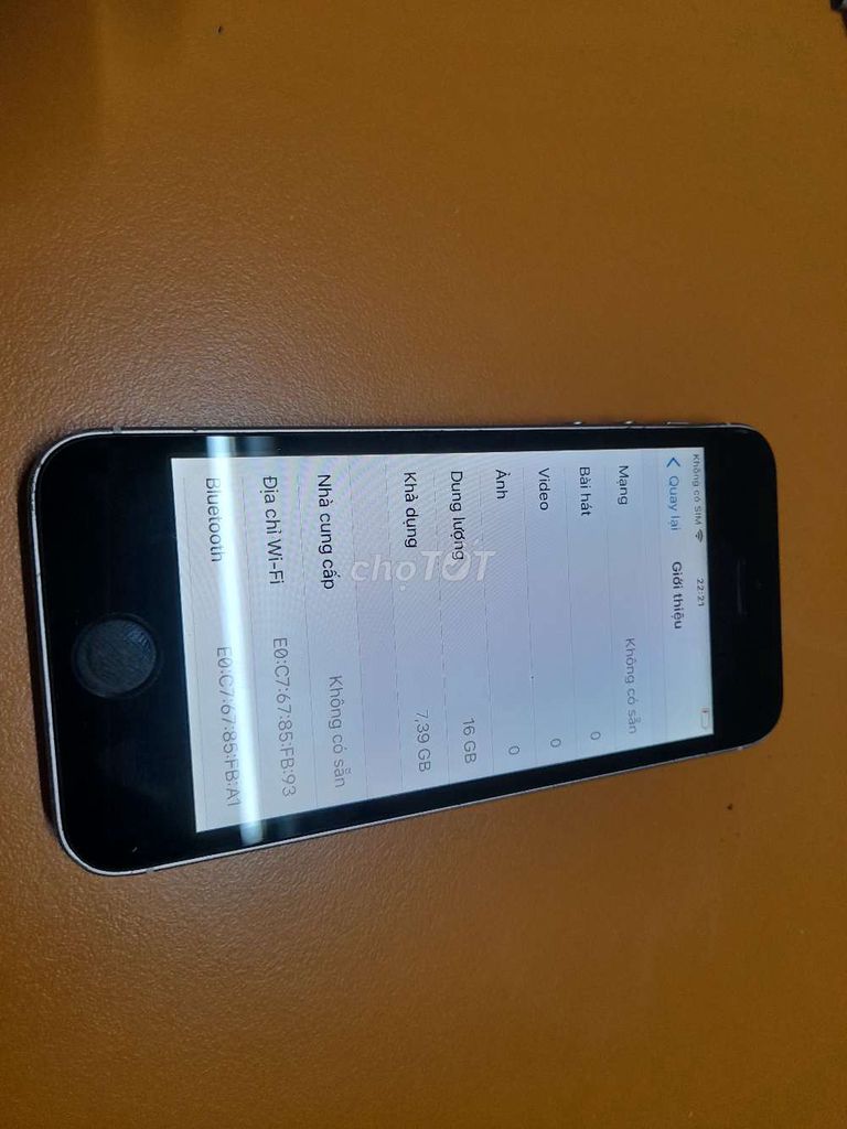 iPhone SE 2016 16GB Bạc bán hoặc giao luu. Mua bán Điện thoại tại Huyện Vĩnh Cửu Đồng Nai được đăng bởi Trung Hoang hình 1
