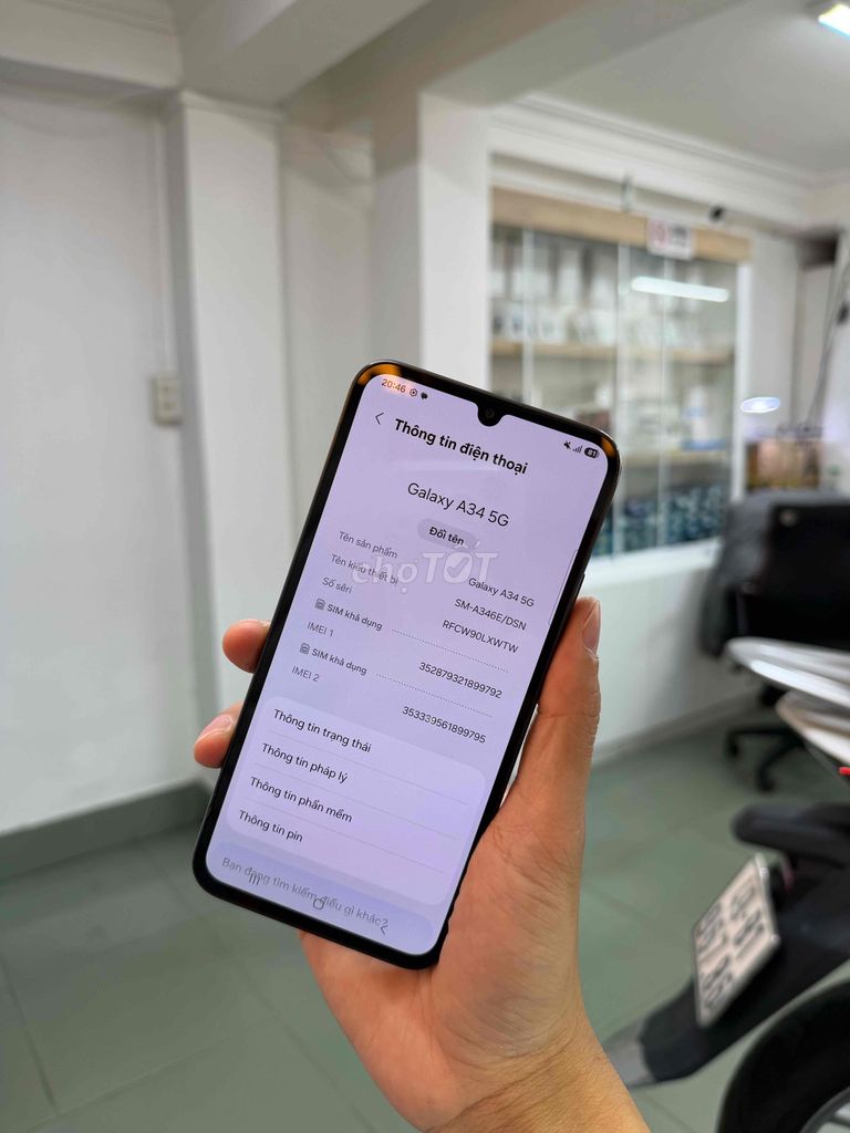 Samsung Galaxy A34 5G 8GB/128GB Đen. Mua bán Điện thoại tại Thành phố Đà Lạt Lâm Đồng được đăng bởi HPSTORE ĐÀ LẠT hình 1