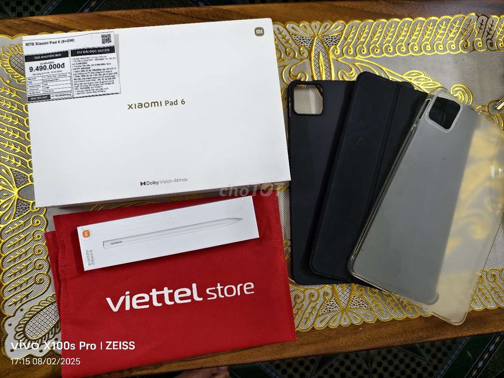 Mipad 6 chính hãng 8.256 Viettel Store