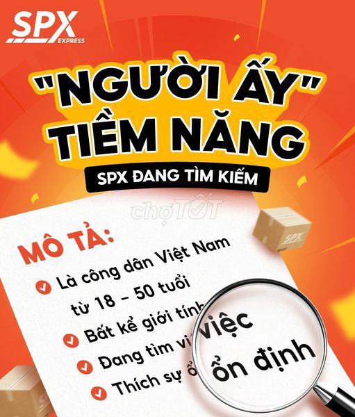 [TÂN UYÊN] TUYỂN SHIPPER THU NHẬP TỪ 10 - 15 TRIỆU