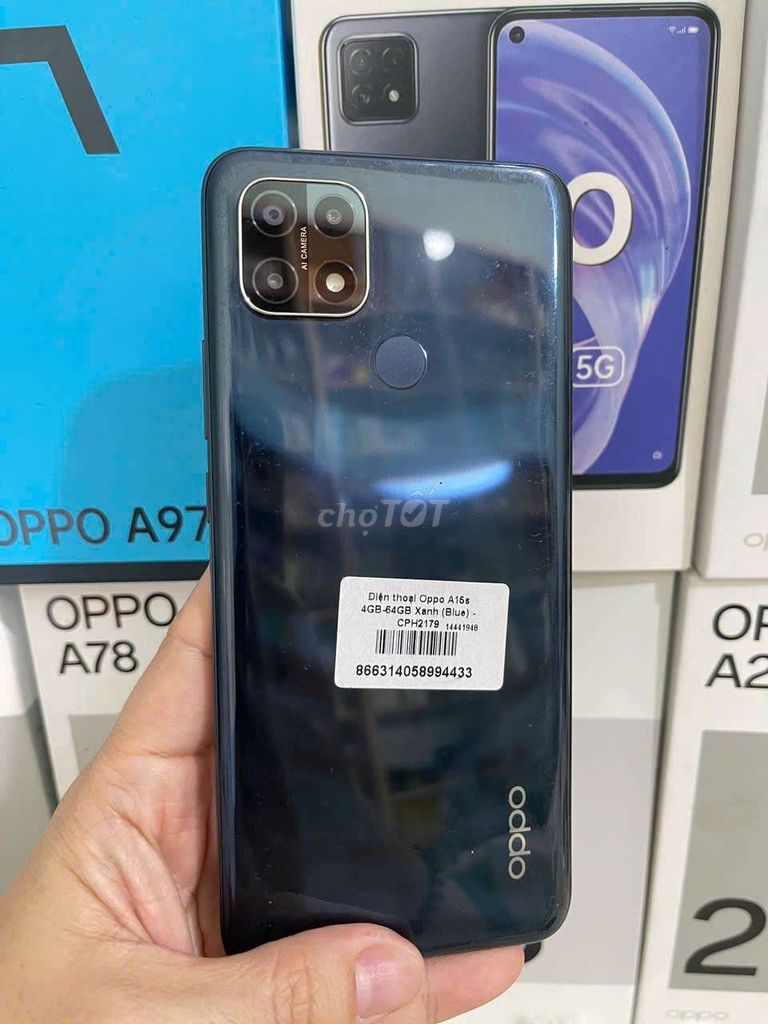 Oppo A15s 64GB Xanh. Mua bán Điện thoại tại Thành phố Bến Tre Bến Tre được đăng bởi Gia Hân Mobile hình 1