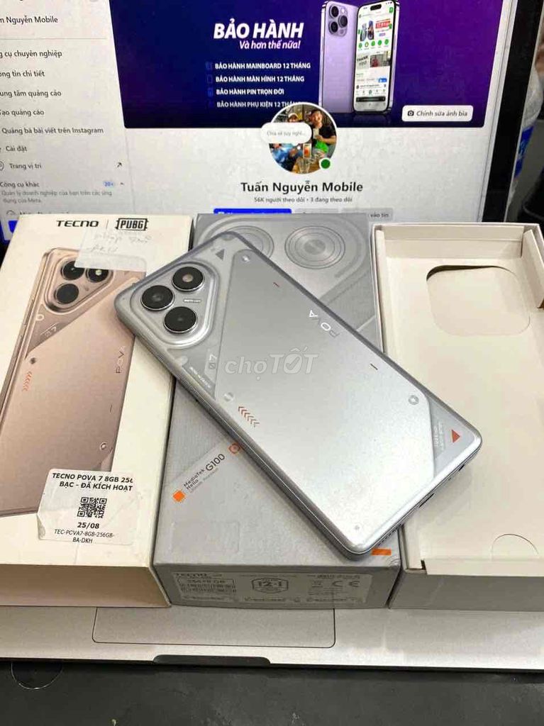 Tecno Pova 7 256GB fullbox còn bảo hành. Mua bán Điện thoại tại Quận 3 Tp Hồ Chí Minh được đăng bởi Tuấn Nguyễn hình 1