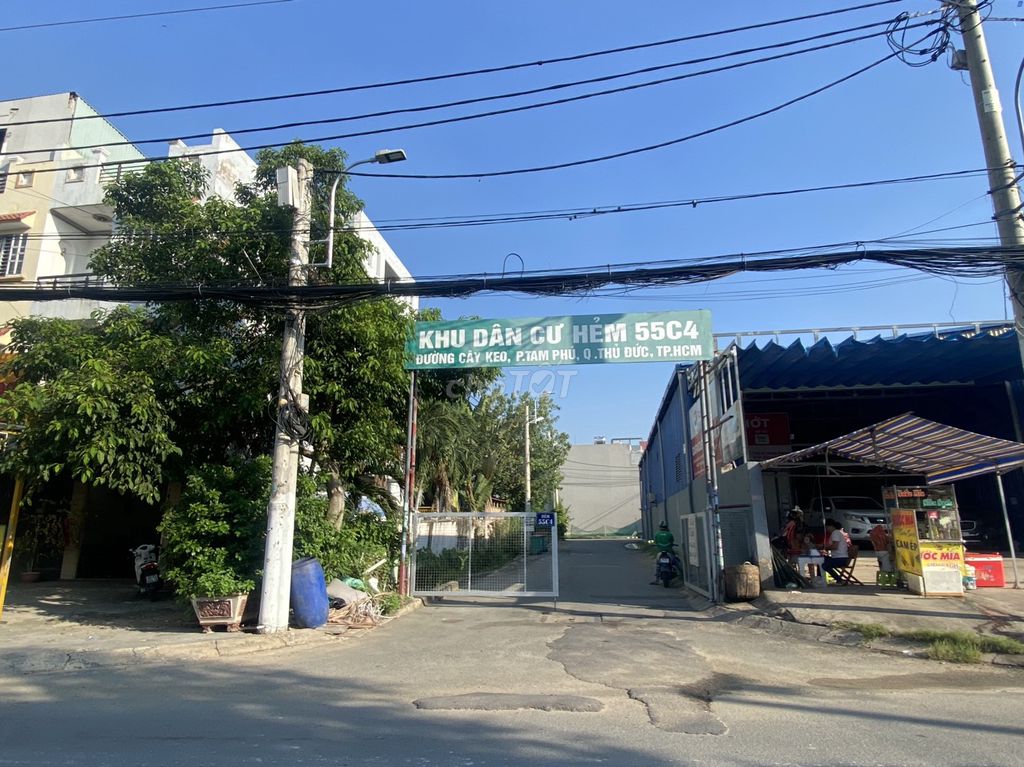 Đất nền hẻm 55C4 Cây Keo, Tam Phú, hẻm nhựa ô tô, hỗ trợ vay ngân hàng