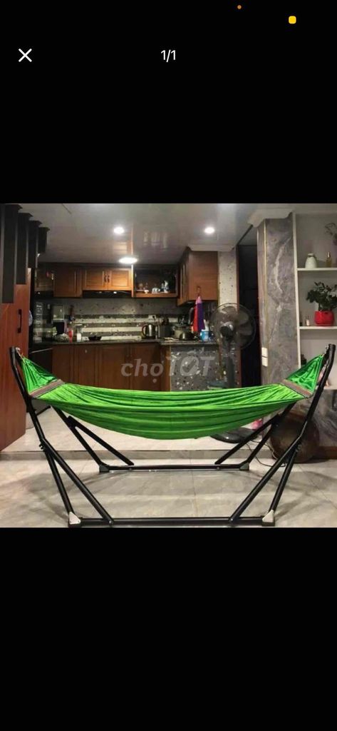 Võng xếp Kim loại, Vải Xanh lá. Mua bán Giường, chăn ga gối nệm tại Quận Nam Từ Liêm Hà Nội được đăng bởi Hiền hình 1