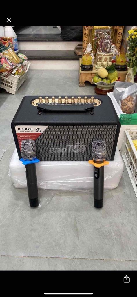 Loa karaoke iCORE S6 Đen. Mua bán Tivi, Âm thanh tại Quận Long Biên Hà Nội được đăng bởi Tên chưa cung cấp hình 1