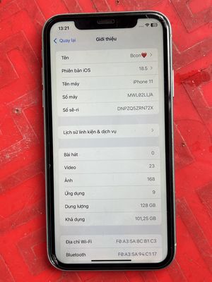 Iphone 11 quốc tế 128 gb full chức năng pin thay. Mua bán Điện thoại tại Thành phố Thuận An Bình Dương được đăng bởi phong