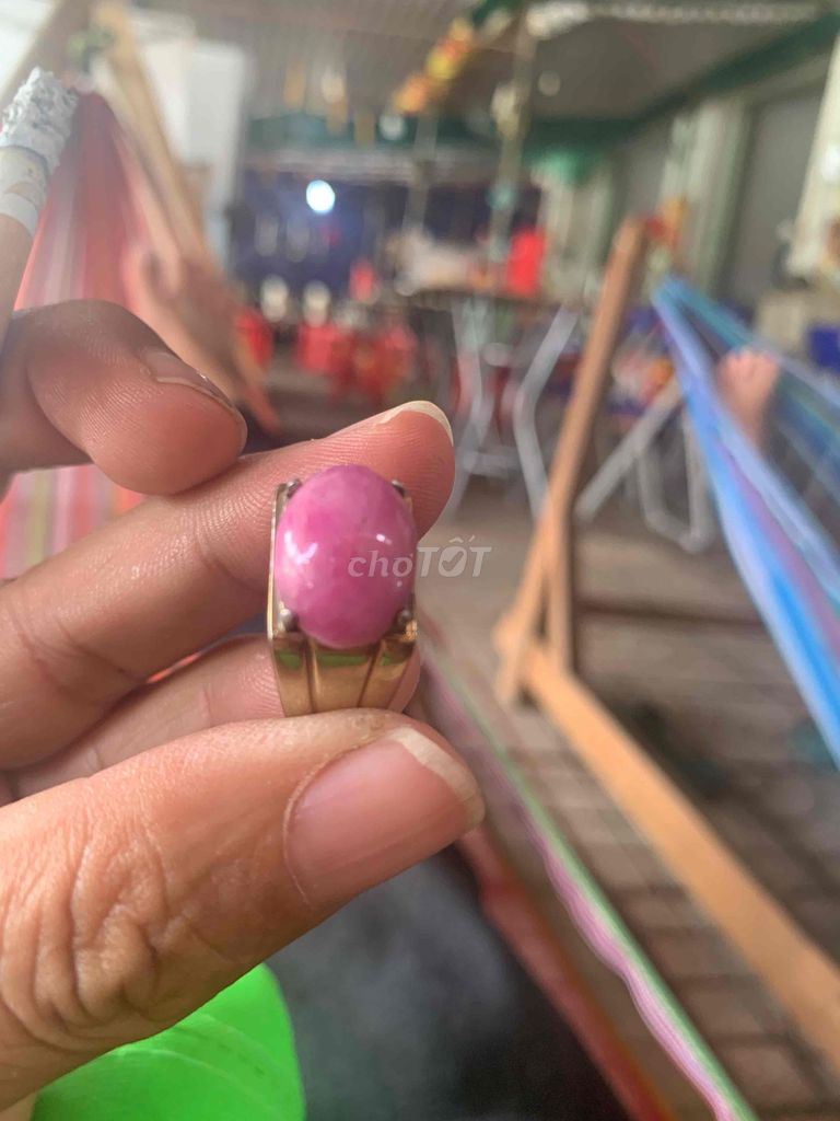 Nhẫn nam Ruby hồng. Mua bán Phụ kiện thời trang khác tại Thị xã Bình Minh Vĩnh Long được đăng bởi Nông trại Mây Farm Trà Vinh hình 1