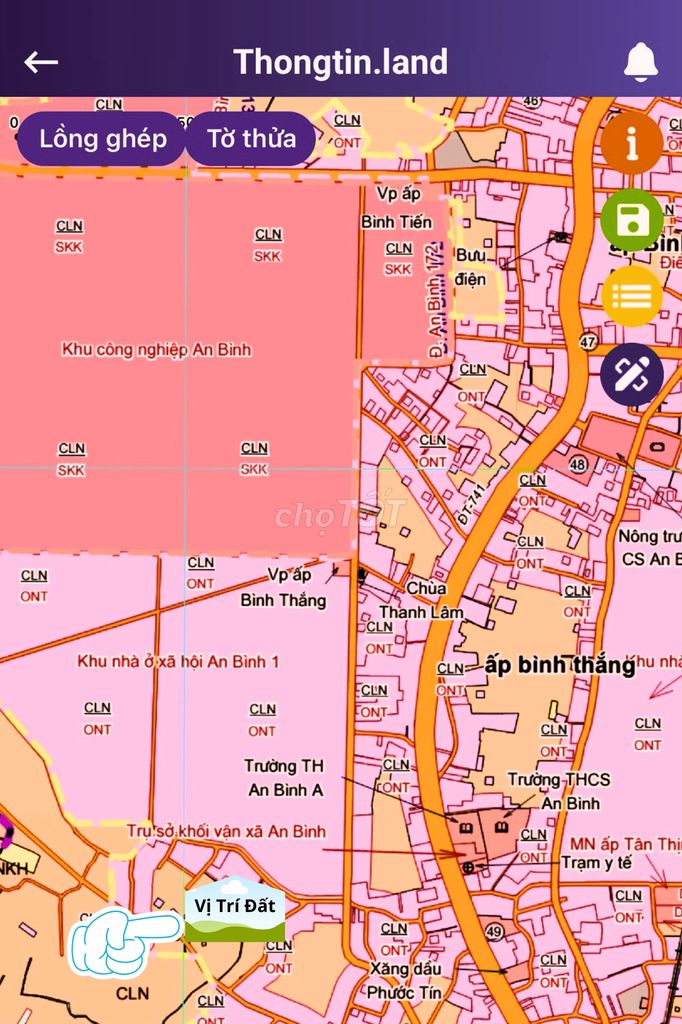 Đất ở đối diện KCN An Bình chỉ 619 triệu