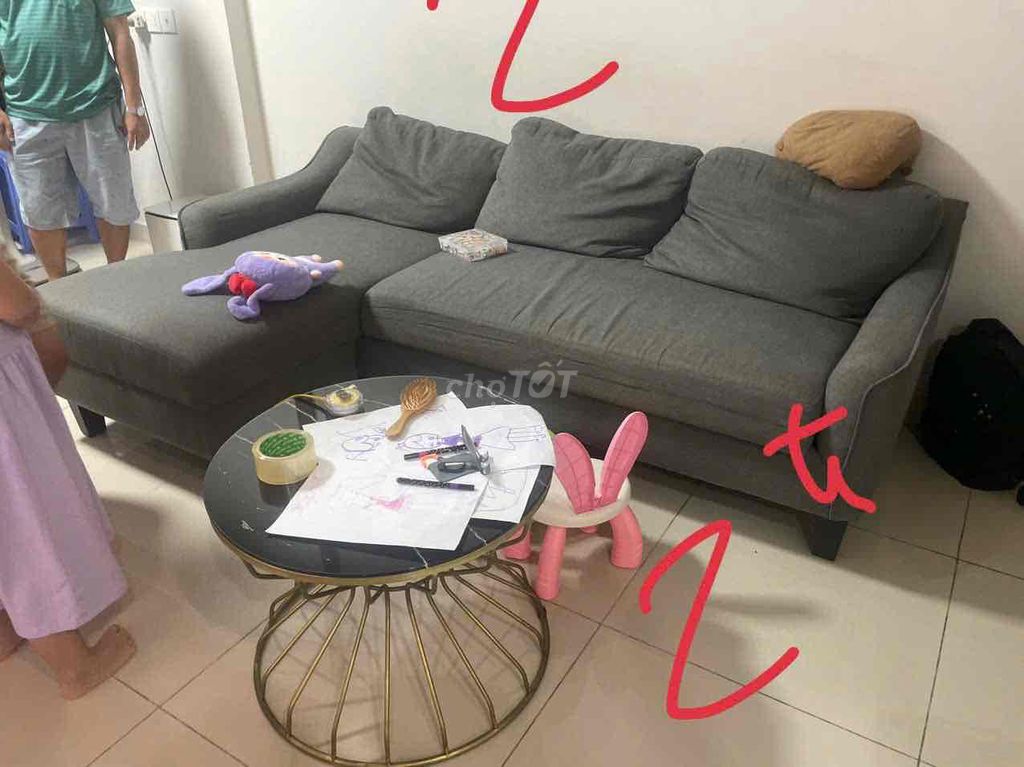 chuyến nha nen thanh lýBộ bàn ghế Vải Xám Hiện đại. Mua bán Bàn ghế tại Quận Phú Nhuận Tp Hồ Chí Minh được đăng bởi C Tan hình 1