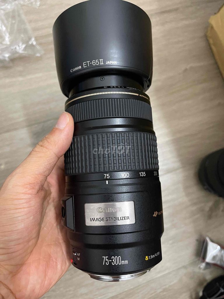 Ống kính Canon 75-300mm IS USM Đen. Mua bán Máy ảnh, Máy quay tại Quận Hoàng Mai Hà Nội được đăng bởi HB hình 1