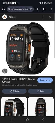 Đồng hồ kospet tank 2 ultra , còn mới 100%. Mua bán Thiết bị đeo thông minh tại Thành phố Thủ Dầu Một Bình Dương được đăng bởi Ngo