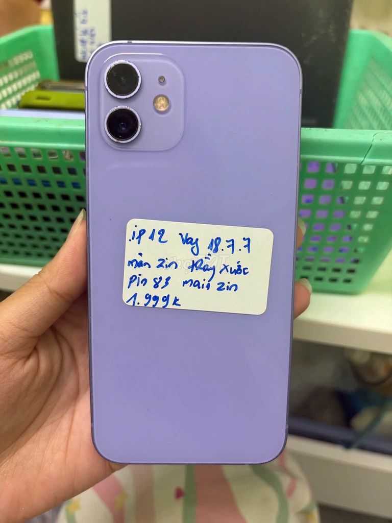 Apple iPhone 12 Tím Trầy xước 83% Zin. Mua bán Điện thoại tại Quận 10 Tp Hồ Chí Minh được đăng bởi Hội Đồ Điện Tử hình 1