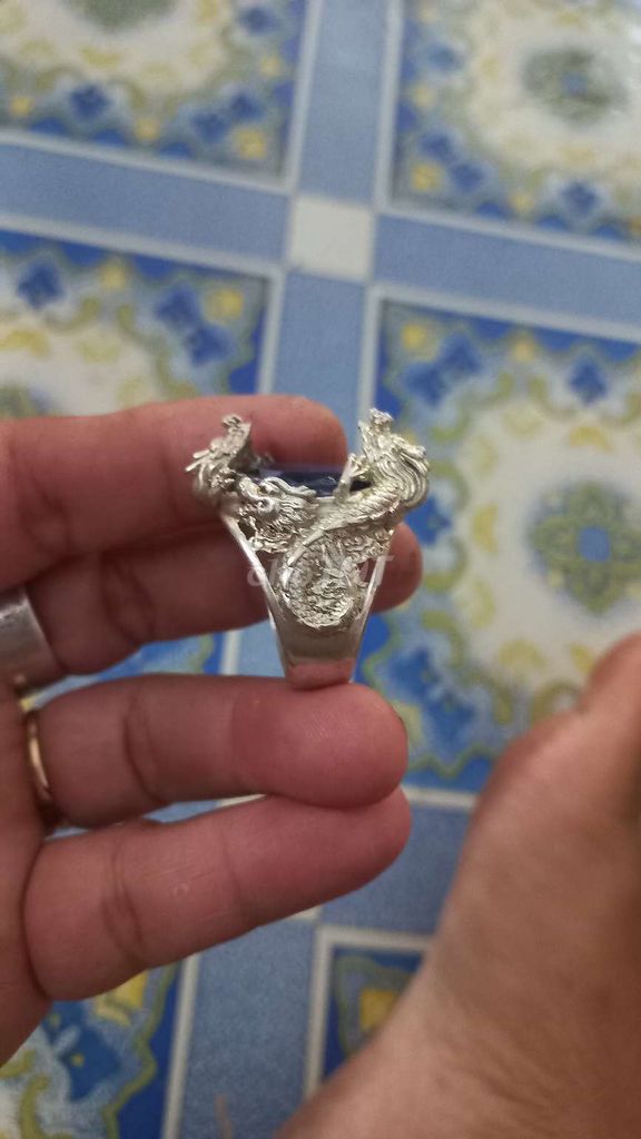 Nhẫn nam bạc phong thủy 20mm. Mua bán Phụ kiện thời trang khác tại Quận Ninh Kiều Cần Thơ được đăng bởi Mộc Cường hình 1