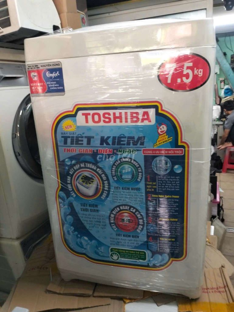 Máy giặt Toshiba 7.5kg cửa trên. Mua bán Máy giặt tại Huyện Nhà Bè Tp Hồ Chí Minh được đăng bởi Camtruong hình 1