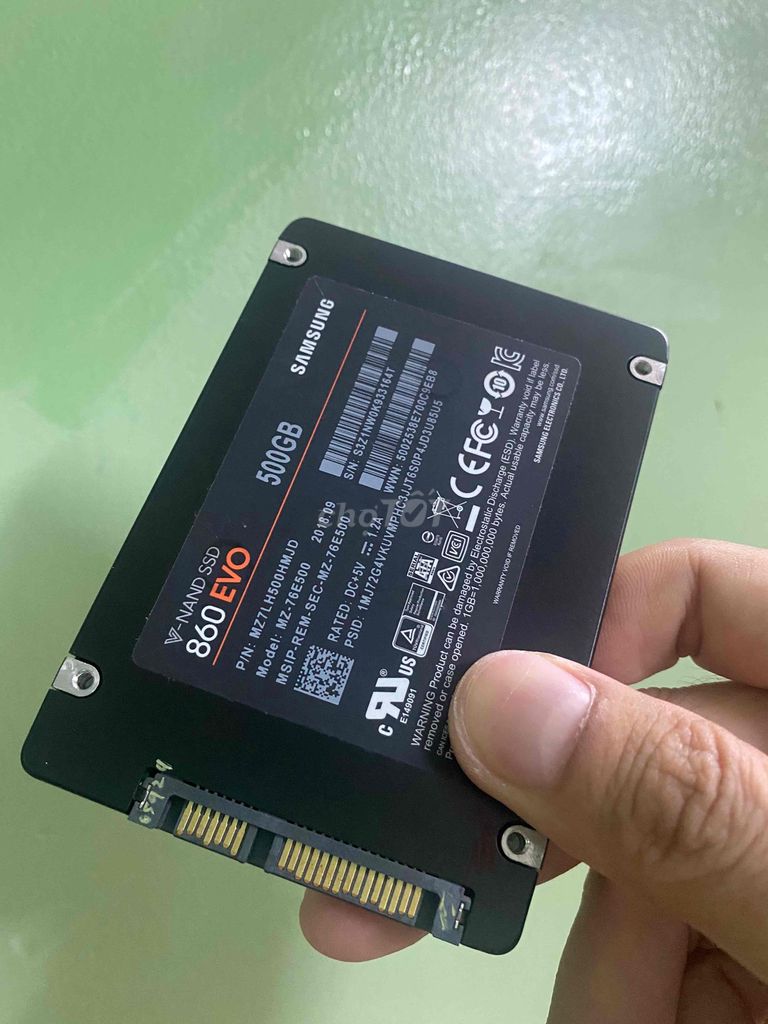 SSD Samsung 500G Evo 860 zin mỹ sẵn Win 10 Pro