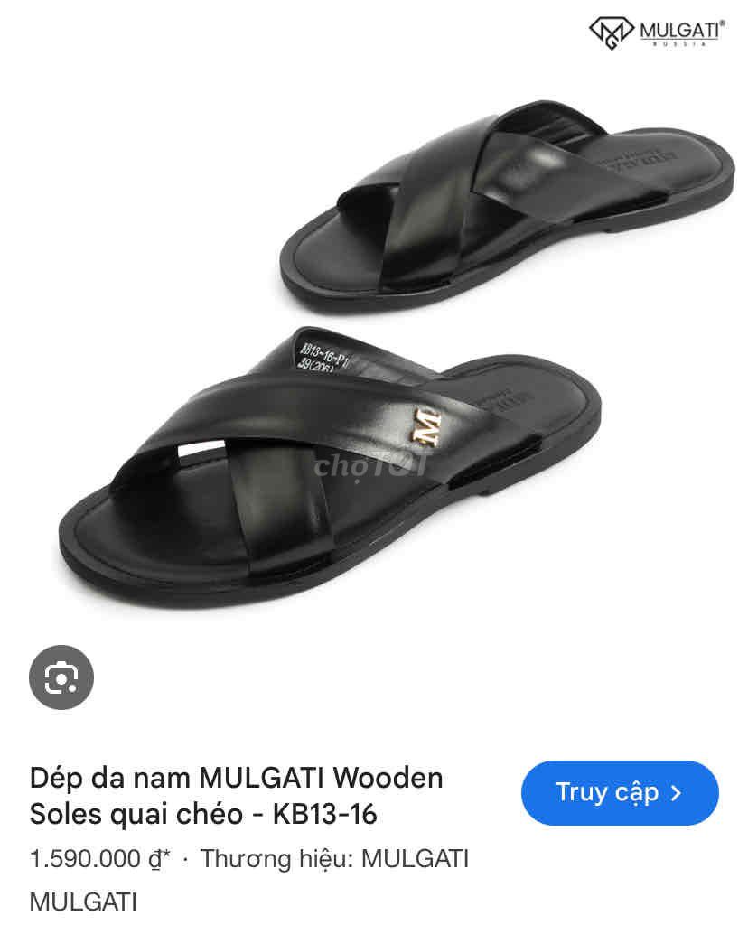 Dép Mulgati Da Nam Đen Size 40. Mua bán Giày dép tại Quận Cầu Giấy Hà Nội được đăng bởi vũ hình 1